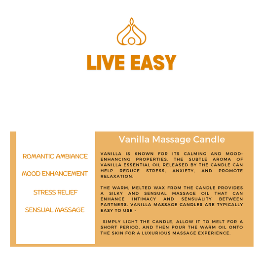 Live Easy - Vanilla Massage Candle