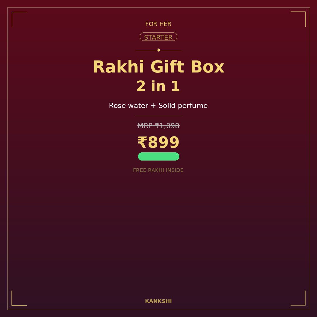 Rakhi Gift Box — 2 in 1 (For Her)