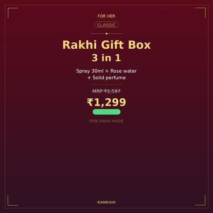 Rakhi Gift Box — 3 in 1 (For Her)