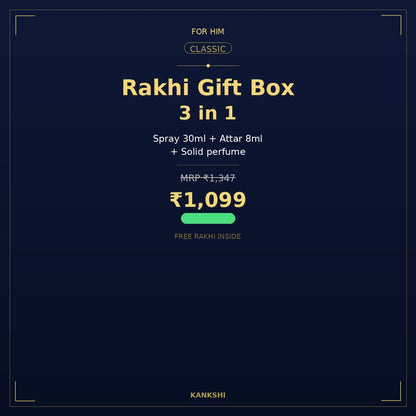 Rakhi Gift Box — 3 in 1 (For Him)