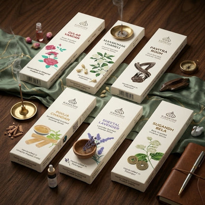 Kankshi incense - assorted pack styled